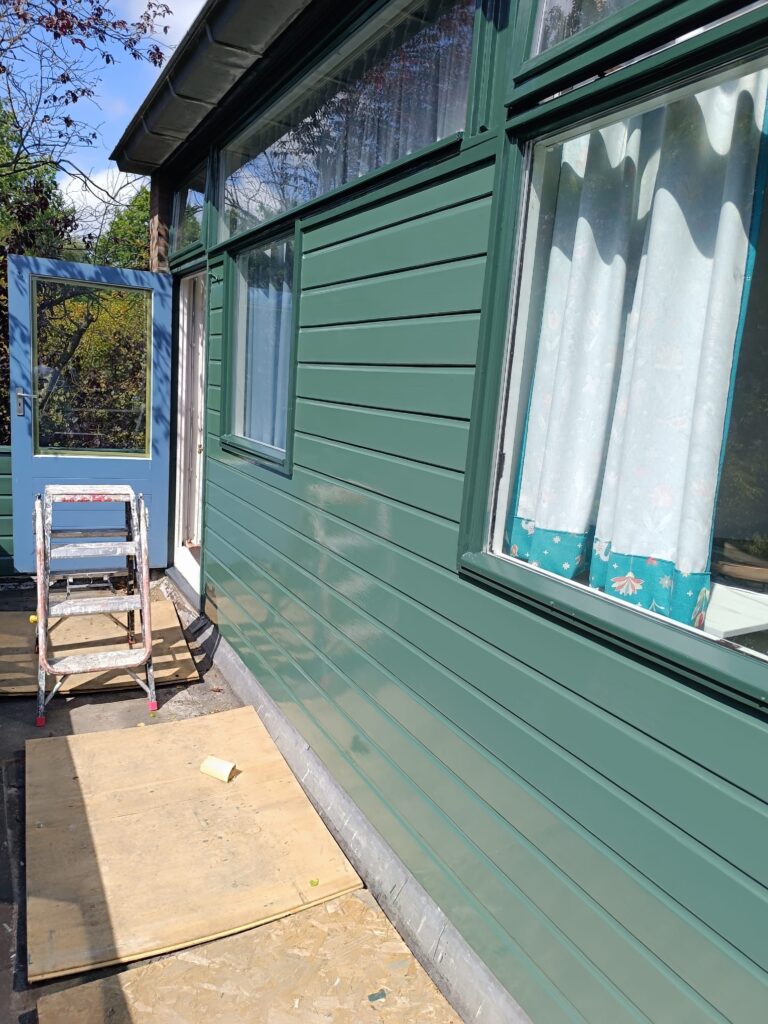 Buiten schilderwerk woning in Groningen